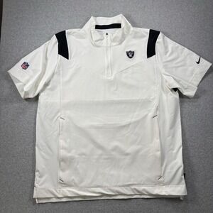 Las Vegas Raiders Nike Sideline‎ Coach Chevron Lockup Quarter Zip Pullover XL